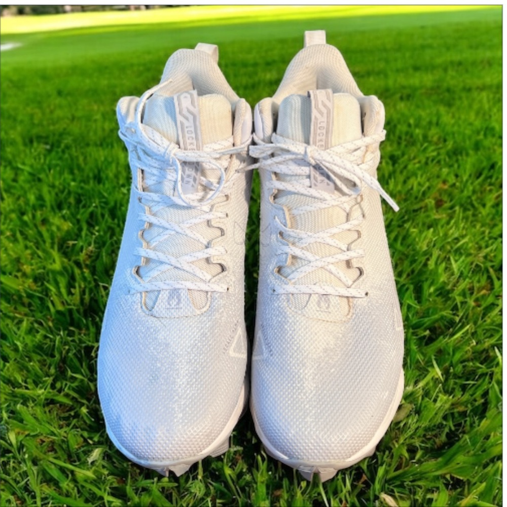 Under Armour Spotlight Fran Football Cleats‎ White Athletic Shoes Size 13
